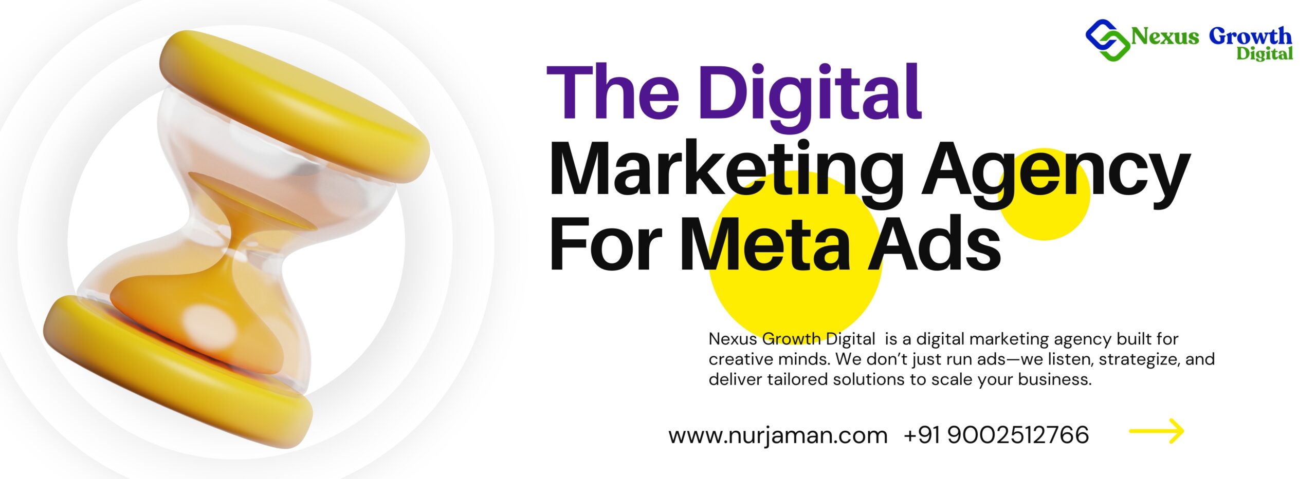 Digital Marketing, Facebook Ads, Instagram Ads, Nurjaman, Meta ads banner, facebook ads campaign Nexus growth digital